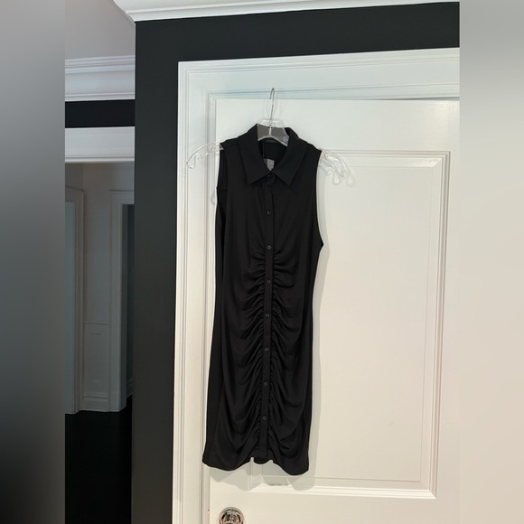 Alice + Olivia MARSHA SLEEVELESS RUCHED POLO MINI DRESS - Picture 6 of 8